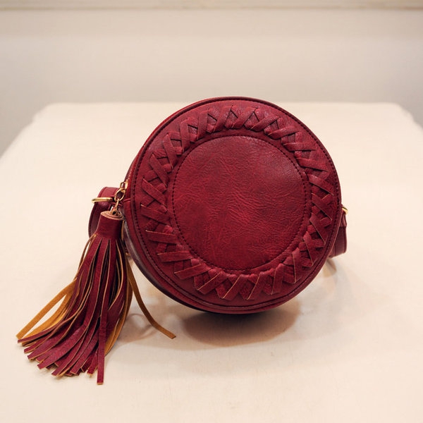 Γυναικεία τσάντα σε τέσσερα χρώματα - γκρι, μαύρο και ροζ κρασί