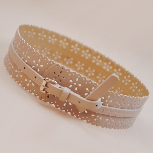 Φαρδιά ζώνη  με ελαστική μέση - ένα ρετρό μοντέλο σε διάφορα χρώματα - πορτοκαλί, καφέ, μωβ, μαύρο, κόκκινο, γκρι - ελαστικό