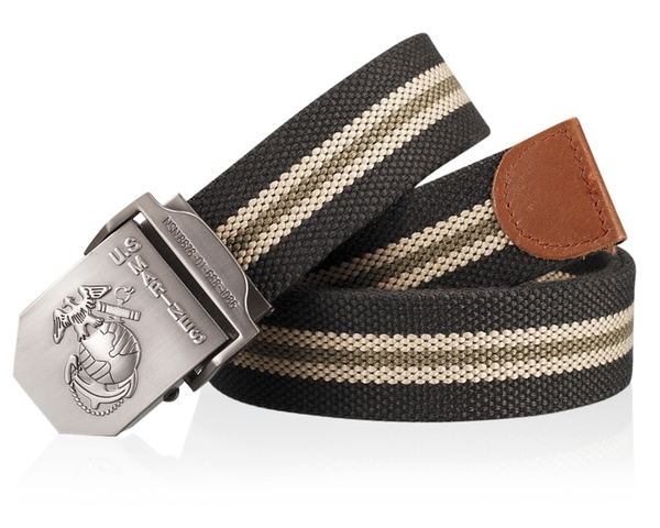 Платнен колан за мъже и жени - червен, черен, кафяв и раиран модел