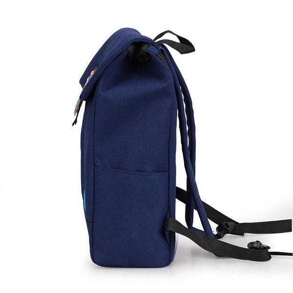 Γυναικείο  σακίδιο με κουκουβάγια γκόμενα σε μαύρο, γκρι, μπλε και κόκκινο - 4 μοντέλα