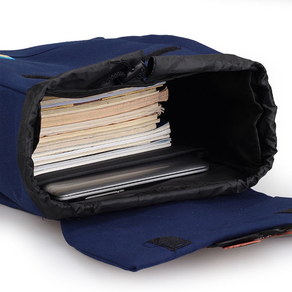 Γυναικείο  σακίδιο με κουκουβάγια γκόμενα σε μαύρο, γκρι, μπλε και κόκκινο - 4 μοντέλα