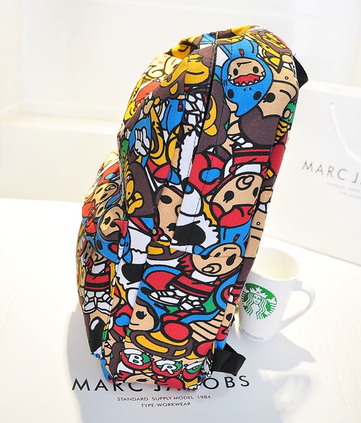 Шарена дамска раница с анимации - 1 модел