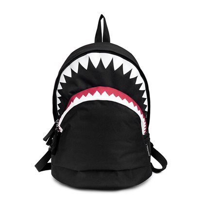 Αδιάβροχο σακίδιο για άνδρες και γυναίκες τύπου καρχαρία σε μαύρο και άσπρο - 2 μοντέλα