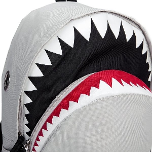 Водоустойчива раница за мъже и жени тип акула в черен и бял цвят - 2 модела
