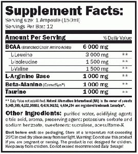 AMIX BCAA MegaFuel 6000 / 150 мл. / 12 амп. / 1.800 кг.