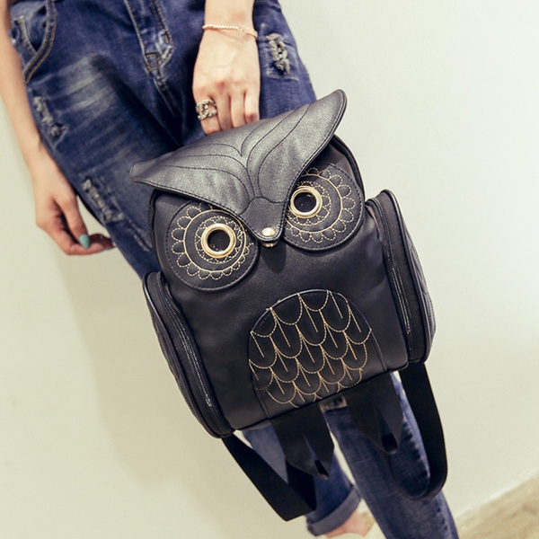 Γυναικείο καθημερινά σακίδιο με τη μορφή της κουκουβάγιας