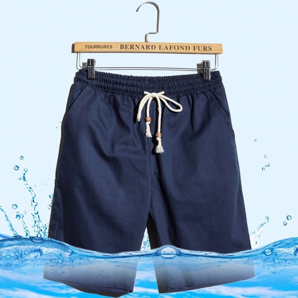 Σορτς των ανδρών σε μαύρο, μπλε, μπεζ, πράσινο και λευκό - 6 μοντέλα