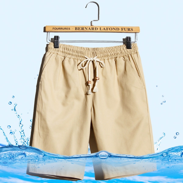 Σορτς των ανδρών σε μαύρο, μπλε, μπεζ, πράσινο και λευκό - 6 μοντέλα