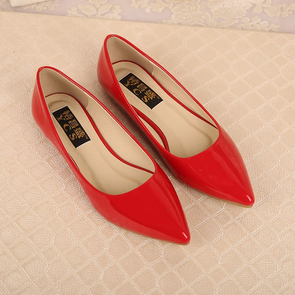 Пролетни лачени обувки пет цвята.