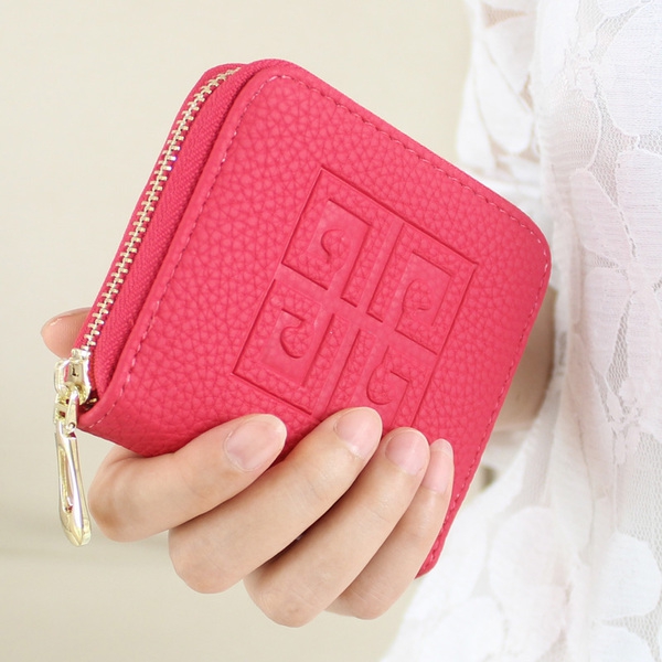 Дамски портфейли в черен,сив,оранжев,розов и лилав цвят - 5 модела