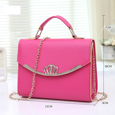 Γυναικεία τσάντα με πόρπη κορώνα - βασιλική εξελιγμένο μοντέλο