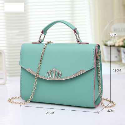 Γυναικεία τσάντα με πόρπη κορώνα - βασιλική εξελιγμένο μοντέλο