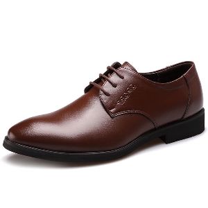 Κομψά δερμάτινα παπούτσια για άντρες - διαφορετικά σχέδια σε καφέ και μαύρο χρώμα