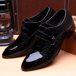 Черни мъжки официални обувки 