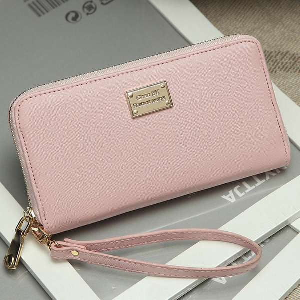 Οι γυναίκες πορτοφόλι σε ροζ, πράσινο και μαύρο - 2 μοντέλα