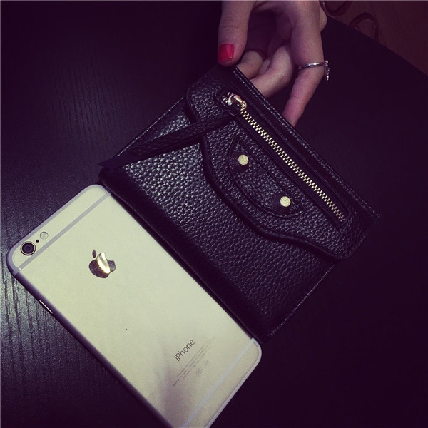 Дамски портфейли в сив,черен и лилав цвят 