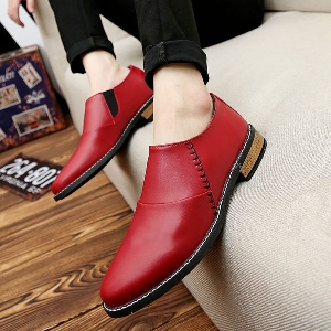 Мъжки официални обувки - черни, бежови и червени 