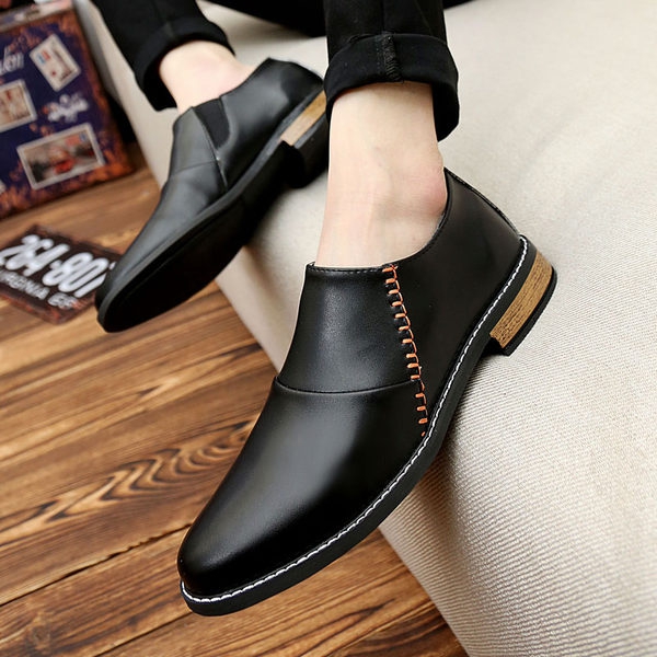 Ανδρικά επίσημα παπούτσια σε μαύρο, μπεζ και κόκκινο χρώμα