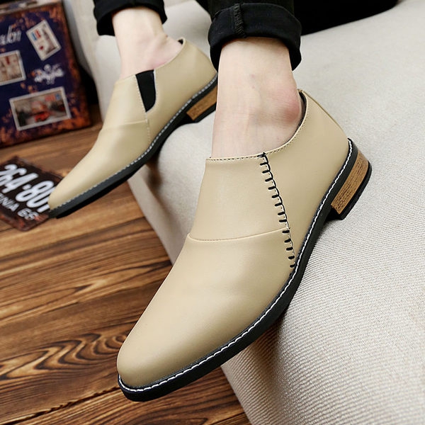 Ανδρικά επίσημα παπούτσια σε μαύρο, μπεζ και κόκκινο χρώμα