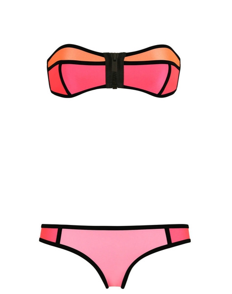  Неопренов бански  с цип в свежи цветове