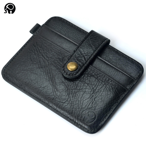 Мъжки портфейл в кафяв и черен цвят от изкуствена кожа