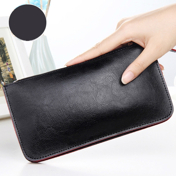 Οι γυναίκες πορτοφόλι σε μαύρο, ροζ, φούξια, κίτρινο, μπλε και μοβ - 6 μοντέλα