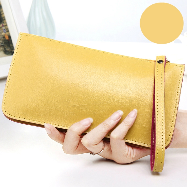 Οι γυναίκες πορτοφόλι σε μαύρο, ροζ, φούξια, κίτρινο, μπλε και μοβ - 6 μοντέλα