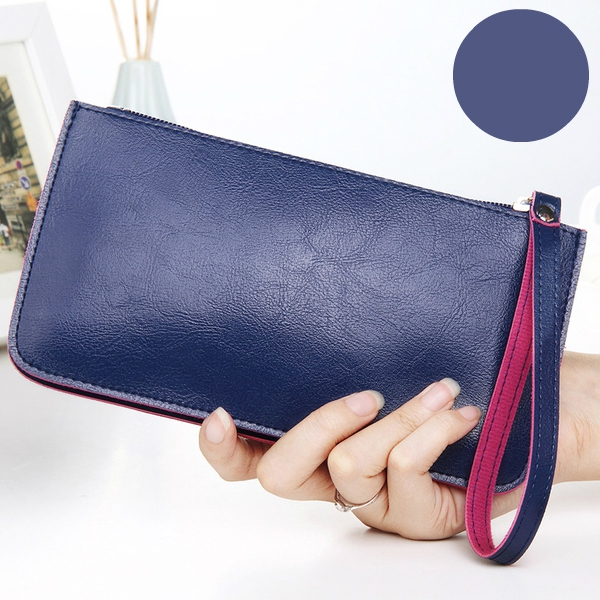 Οι γυναίκες πορτοφόλι σε μαύρο, ροζ, φούξια, κίτρινο, μπλε και μοβ - 6 μοντέλα