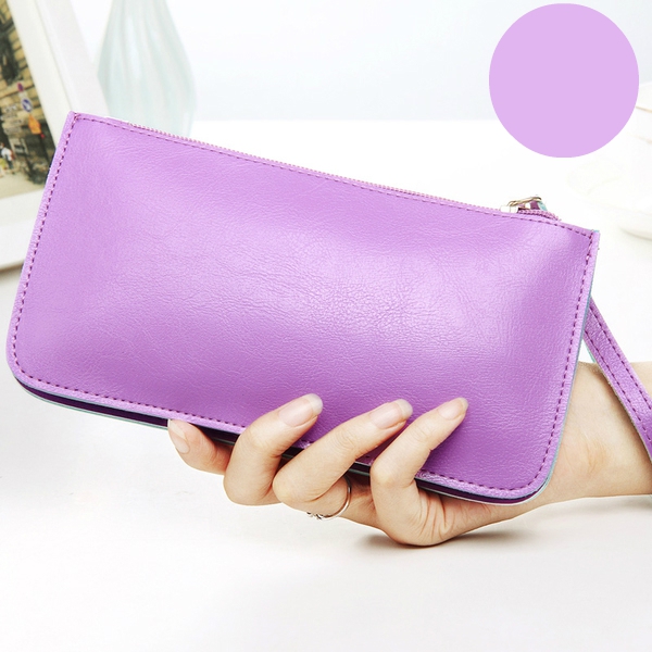 Οι γυναίκες πορτοφόλι σε μαύρο, ροζ, φούξια, κίτρινο, μπλε και μοβ - 6 μοντέλα