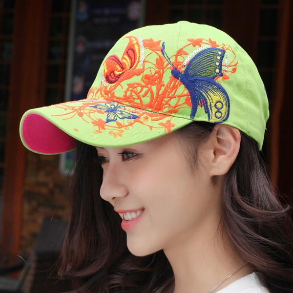 Οι γυναίκες πολύχρωμο καλοκαίρι καπέλα προσωπίδα - ροζ, μαύρο, μπλε