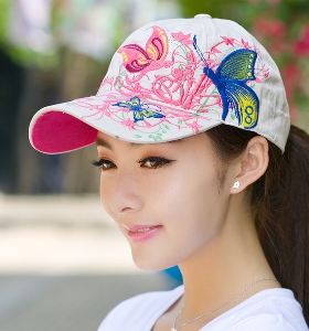 Οι γυναίκες πολύχρωμο καλοκαίρι καπέλα προσωπίδα - ροζ, μαύρο, μπλε