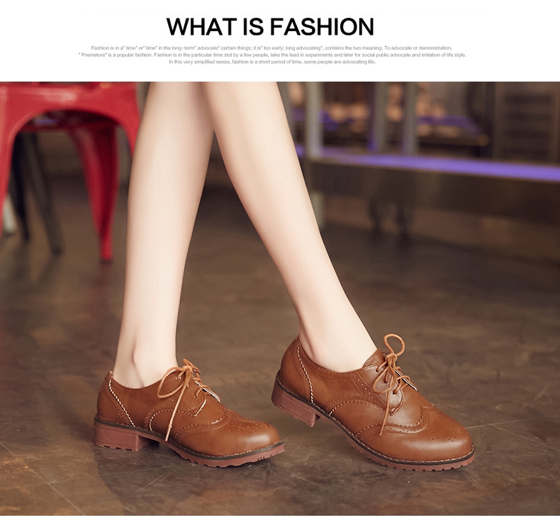  Ρετρό παπούτσια Οξφόρδη - Τέσσερα χρώματα.