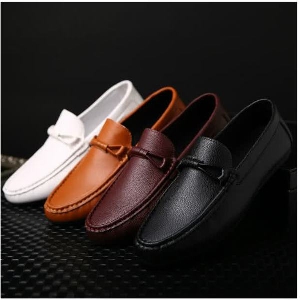 Мъжки обувки - мокасини в различни модели - бял, черен, кафяв, сив, оранжев и други 