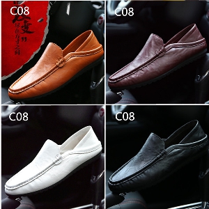 Мъжки обувки - мокасини в различни модели - бял, черен, кафяв, сив, оранжев и други 