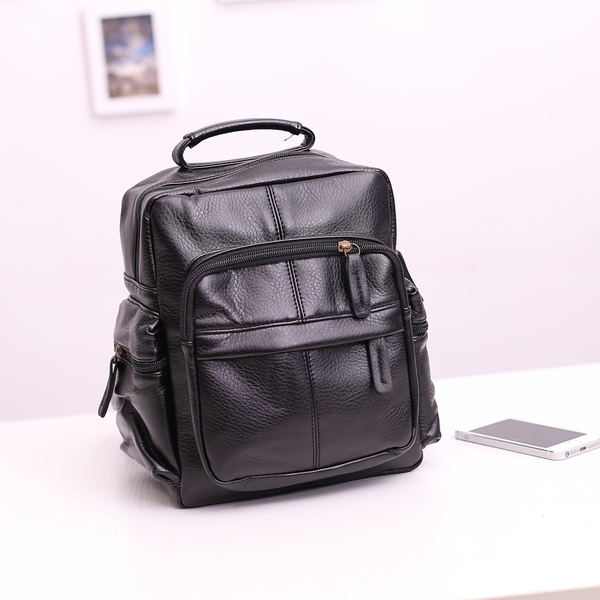 Γυναικείο δερμάτινο σακίδιο σε διάφορα χρώματα μαύρο, μπλε, ροζ, καφέ, απομίμηση δέρμα κροκοδείλου