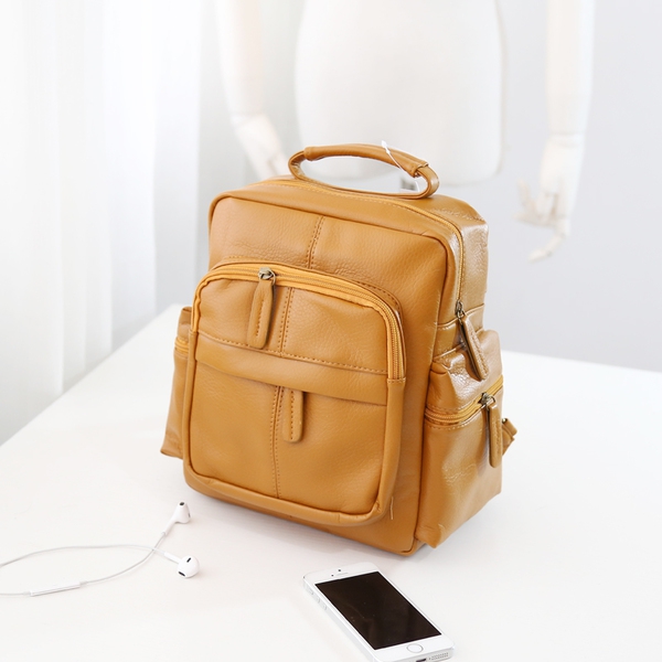 Γυναικείο δερμάτινο σακίδιο σε διάφορα χρώματα μαύρο, μπλε, ροζ, καφέ, απομίμηση δέρμα κροκοδείλου