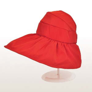 Οι γυναίκες το καλοκαίρι καπέλα με μεγάλη τέντες - αναδίπλωση σε διάφορα χρώματα