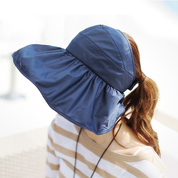 Дамски летни шапки с широки козирки - сгъваеми в няколко цвята