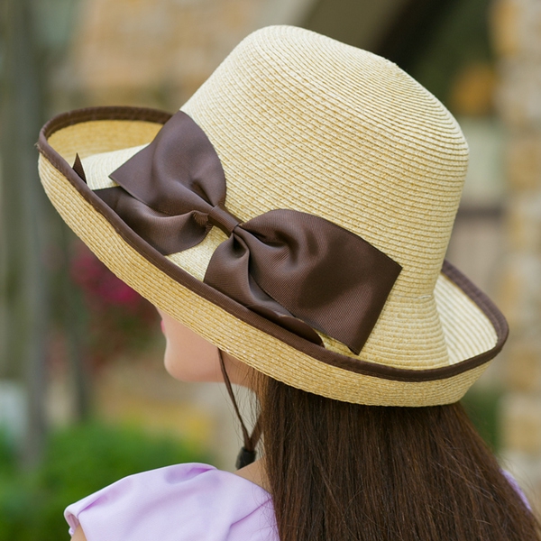 Дамски плажни шапки с панделка - 4 модела 