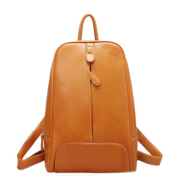 Ένα μικρό μοντέλο του σακίδιο - μπεζ, καφέ και μαύρο