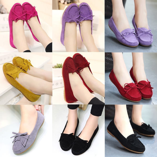 Пролетни  велурени обувки -два модела шест цвята.