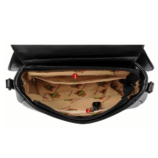 Τσάντα - μεγάλα μάτια - μαύρο, μπεζ, μπλε και καφέ