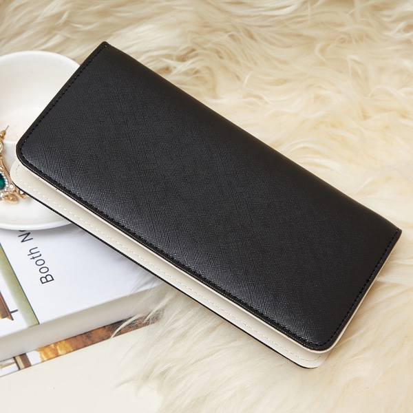 Дамски портфейл в зелен,лилав,розов и черен цвят