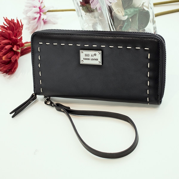 Γυναικείο πορτοφόλι σε πράσινο, γκρι, μαύρο και κόκκινο - 4 μοντέλα