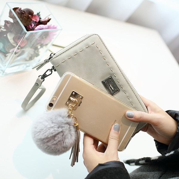 Γυναικείο πορτοφόλι σε πράσινο, γκρι, μαύρο και κόκκινο - 4 μοντέλα