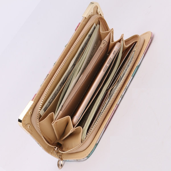 Γυναικείο πορτοφόλι με γαλλική εικονογραφήσεις - 1 μοντέλο