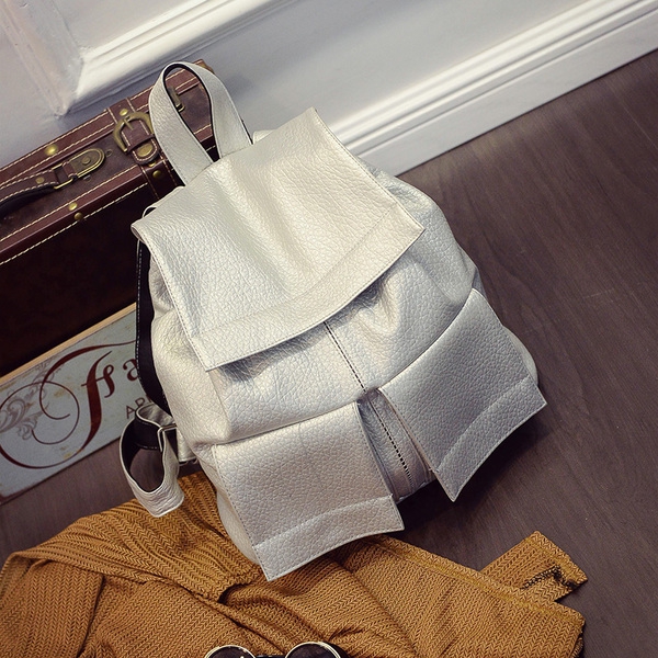 Дамска раница ежедневна в цикламено, черно, сиво  и кафяво