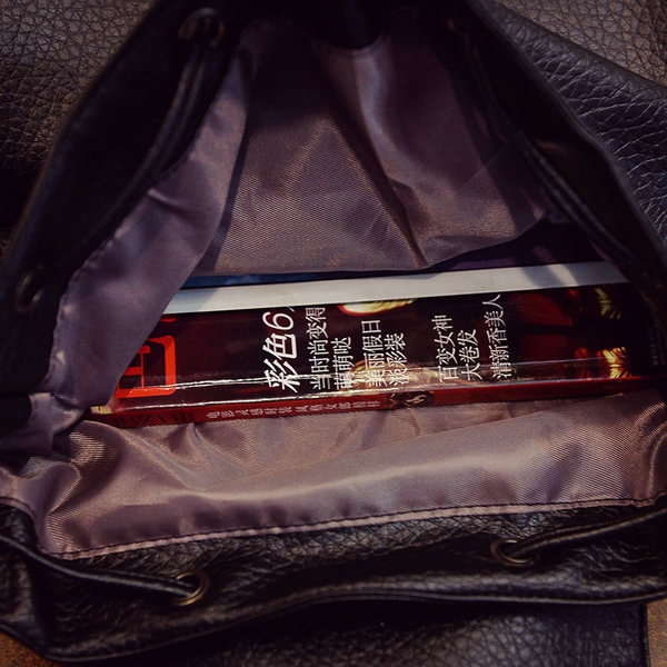 Дамска раница ежедневна в цикламено, черно, сиво  и кафяво