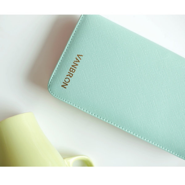 Γυναικείο χαρτοφυλάκιο από συνθετικό δέρμα σε  μπλε - 1 μοντέλο