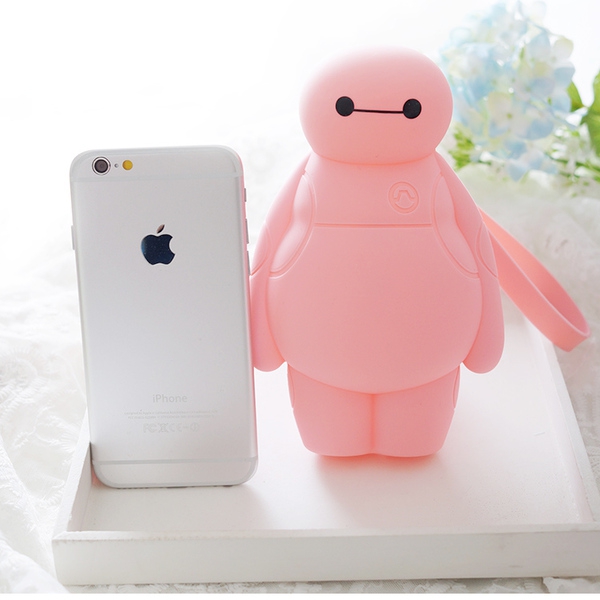 Γυναικείο πορτοφόλι Big Hero 6 - λευκό, ροζ, κίτρινο και μπλε